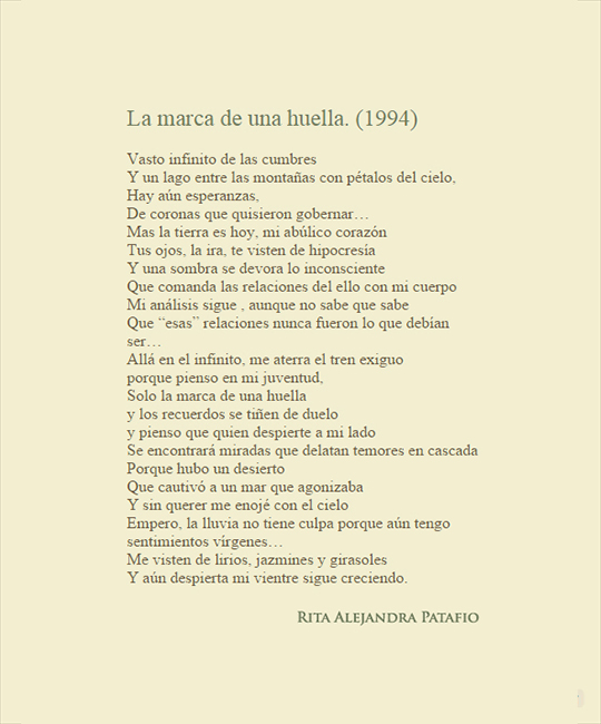 La marca de una huella (1994)